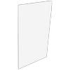 Lugna 1024 x 600 x 16mm White End Panel