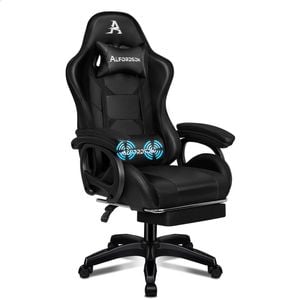 ALFORDSON Massage Gaming Chair Black