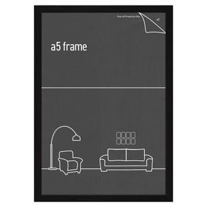 Picture Frames & Hangers Wall Hanging Sleek A5 Slim Picture Frame Black Decor