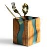 Luxury Feast Live Edge Acacia Wood Cutlery Holder