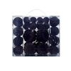 Catzon 48 Pcs Velvet Christmas Balls Flocked Shatterproof Baubles for Holiday Wedding Party-Grey