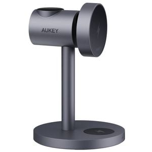 AUKEY LC-MC311G MagFusion 3-in-1 Qi2 Magnetic Fast Wireless Charging Station for Samsung.