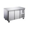 Lce Ld2100bt Stainless Steel Two Door Bench Freezer