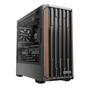 OKINOS Cypress P7 Walnut Wood ATX PC Case  Black, 360mm Radiator Support