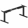 Lorell Sit-to-stand Two-tier Height Adjustable Sitting Standing Desk Black