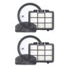2PK Sauber Pro Pets Bagless Vacuum Replacement Filter for Optimal Airflow White