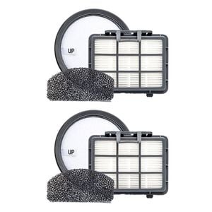 2PK Sauber Pro Pets Bagless Vacuum Replacement Filter for Optimal Airflow White