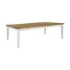 Leura Belle Large Rustic 250Cm X 150Cm Indoor Timber Dining Table - Distressed White Honey top