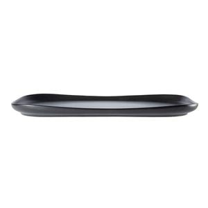 Share Rectangular Stoneware Serving Platter 37x23cm Black Alex Liddy