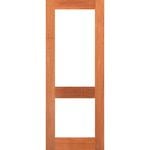 Woodcraft 2040 x 820 x 40mm Entrance Door 2Lite Clear Safety Glass