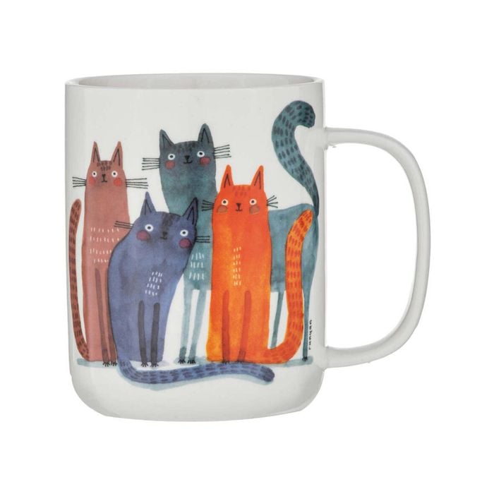 Ashdene Quirky Cats Four Friends Mug 400ml