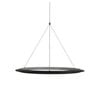Oriel Lighting Saturn Modern Tricolour LED Halo Pendant Light Black 60cm