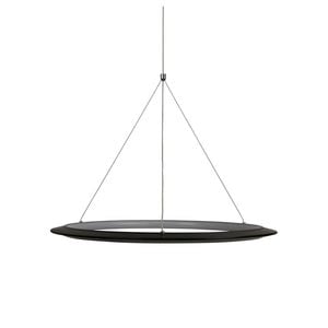 Oriel Lighting Saturn Modern Tricolour LED Halo Pendant Light Black 60cm