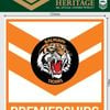 NRL Premiership History Decal - Balmain Tigers - Premier Stickers