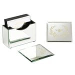 6pc Ashdene Elegant Bee Mirrored Cup/Mug Table Coasters