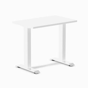 Desky Fixed Height Mini White Desk 800x500mm White Leg