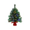 Costway 66cm Tabletop Christmas Tree 35 Colorful LED Small Xmas Tree Cement Base