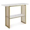 Costway 2-tier Console Table Entryway Storage Shelf