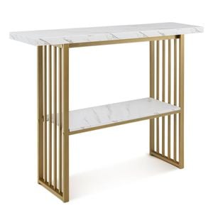 Costway 2-tier Console Table Entryway Storage Shelf