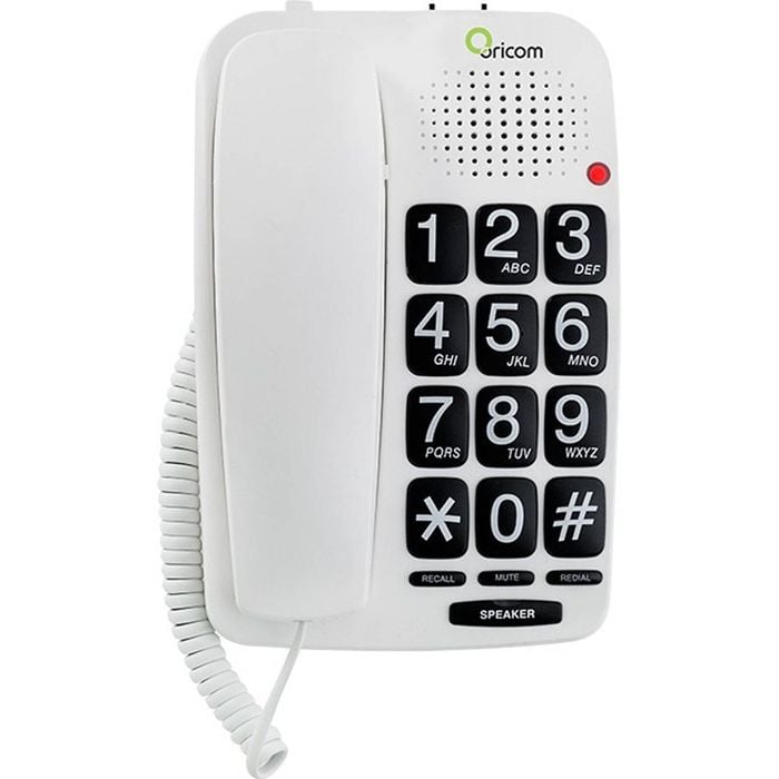Oricom Big Button Speakerphone Phone Low Vision Hearing Aid Compatible