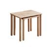 Natural Signature Small Raw Natural 2 Piece Teammate Nesting Table Set