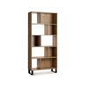 Design Square Amina 5-Tier Bookcase Display Shelf Storage Unit - Oak/Black