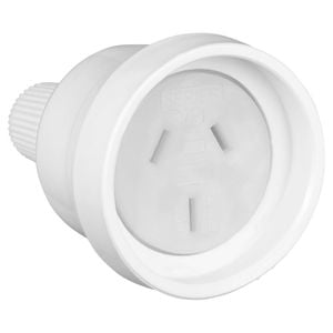 HPM 10A White Extension Cord Socket