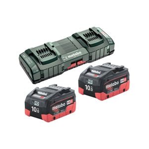 Metabo 18V 10.0Ah (x2) LiHD Battery and Duo-Charger Pack AU62749810