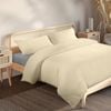 Royal Comfort Bamboo Quilt Cover Set 1000tc Ultra Soft Luxury Bedding Ivory Double