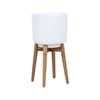 30 x 53cm White XL Plain Ceramic Egg Pot with Legs