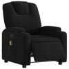 vidaXL Electric Massage Recliner Chair Office Armchair Single Sofa Black Fabric