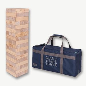 Giant Tumble Tower - Pine. 85cm - 150cm+ With Commercial Grade Carry Bag