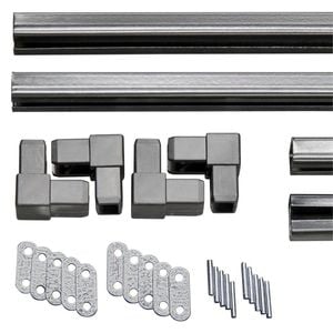 Matrix 2425 x 1220 x 28mm C-Channel Frame Kit - Charcoal (Colorbond® Night Sky®)