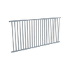 ProtectorAl 2400 x 1200mm Deep Ocean Aluminium  Flat Top Garden Fence Panel