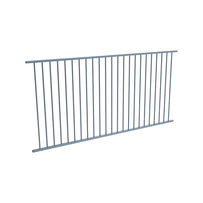 ProtectorAl 2400 x 1200mm Deep Ocean Aluminium  Flat Top Garden Fence Panel