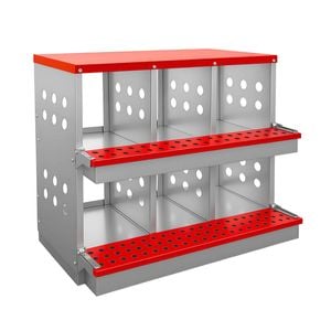 Topet 2x6 Chicken Hen Nesting Box Inside Outside Roll Away Lay Egg Hutch