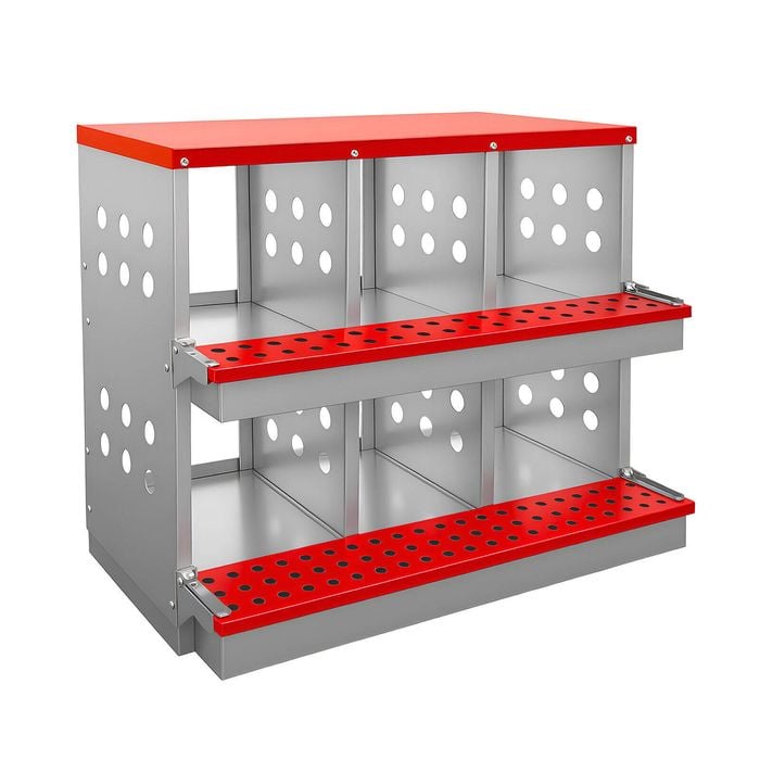 Topet 2x6 Chicken Hen Nesting Box Inside Outside Roll Away Lay Egg Hutch