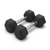 2 Pack of 4kg Dumbell - Total 8kg Hex Rubber Coat Iron Dumbells