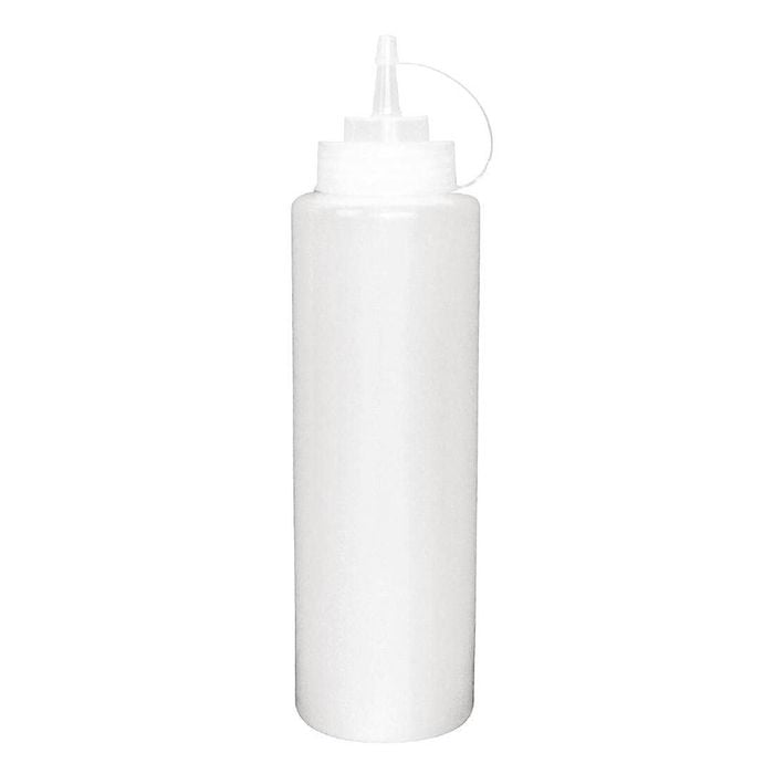 Vogue Clear Squeeze Sauce Bottle Wide Neck Polyethylene 227ml