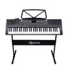 Karrera 61-Key Electronic Piano Keyboard with Stand - Portable Digital Music Instrument for Beginners Black
