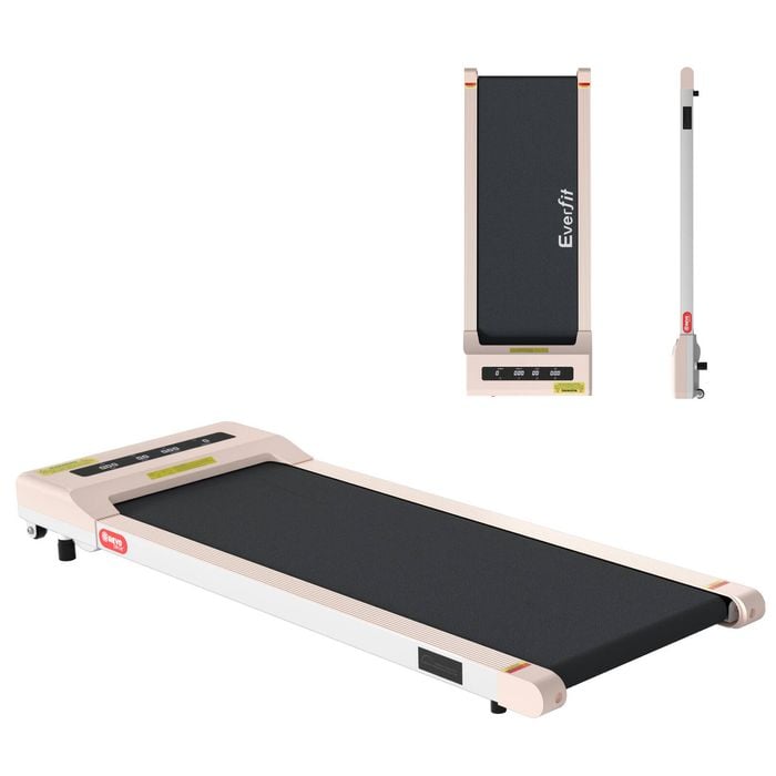 Everfit 2 In1 Treadmill Electric Walking Pad Under Desk Home Gym Fitness 360mm Pink