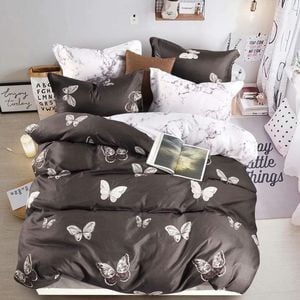 Fabric Fantastic Butterfly Queen Size Quilt/doona/duvet Cover Set