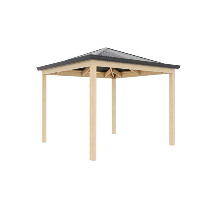 Softwoods 3.0 x 2.9m Hip Ends Gazebo Kit - 3.0 x 2.9m