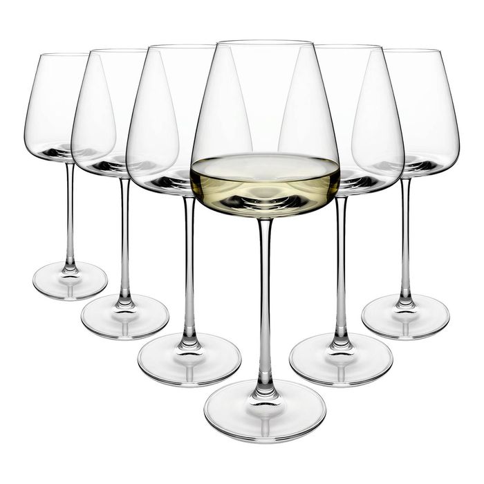 Argon Tableware Dulwich Crystal White Wine Glasses - 460ml - Pack of 6