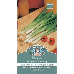 Mr Fothergill's Longwhite Bunching Shallot Vegetable Seeds