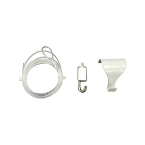 Gallery@Home 8kg White Skirting Hook and Nylon Line Set