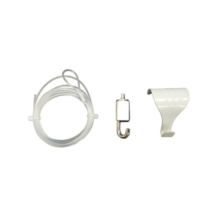 Gallery@Home 8kg White Skirting Hook and Nylon Line Set