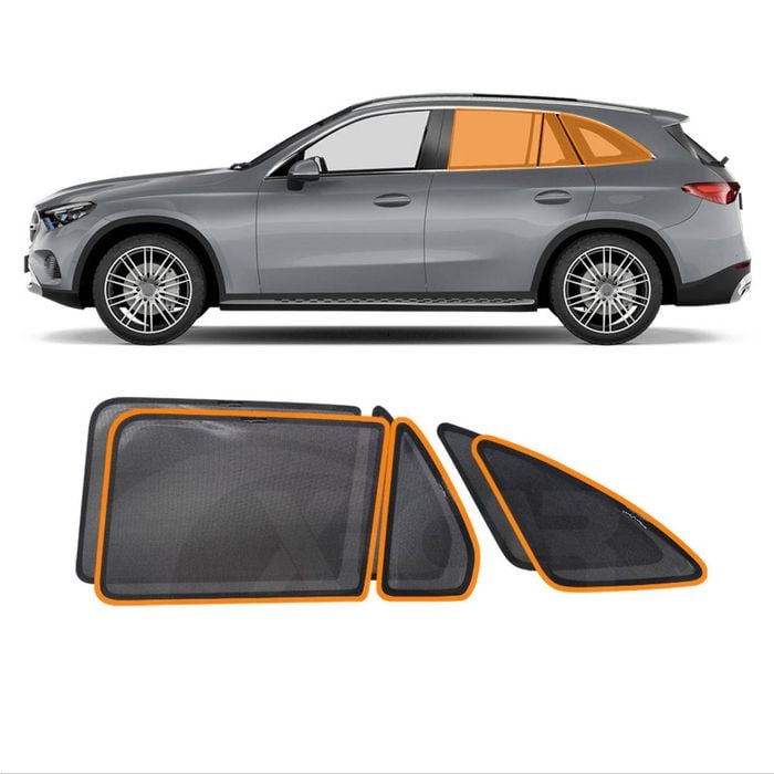 Port Rear Window Sun Shade for Mercedes-Benz GLC 2015-2022 Car Sun Blind Mesh