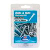 Zenith 1/4" x 50mm Zinc Plated Mushroom Head Bolt And Nut - 25 Pack