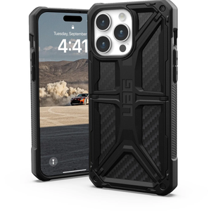 Uag Monarch Case For Iphone 15 Pro Max - Carbon Fiber